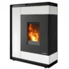 Oranier Boreas Aqua Sintered Stone Seidenweiss | Oranier Boreas Aqua | wasserführender Pelletofen 9,5 kW