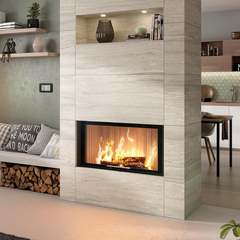 Spartherm Varia 1V-87h | Spartherm Varia 1V-87h Kamineinsatz | Scheibenspülung