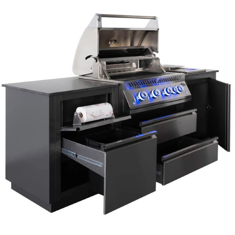 Napoleon OASIS 105 Outdoor-Küche Einbau 32" Serie 700 offen | Napoleon OASIS 105 Outdoor-Küche Einbau 32" Serie 700