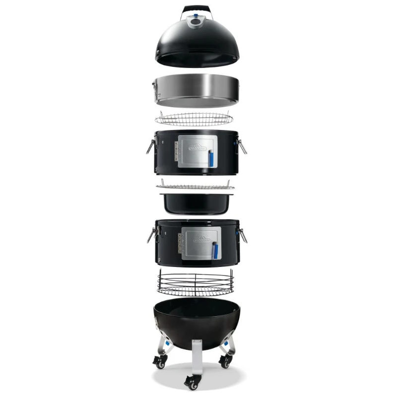 Napoleon Apollo 22 zusammengesetzt | Napoleon Apollo 22 Holzkohle-Watersmoker mit Thermometer