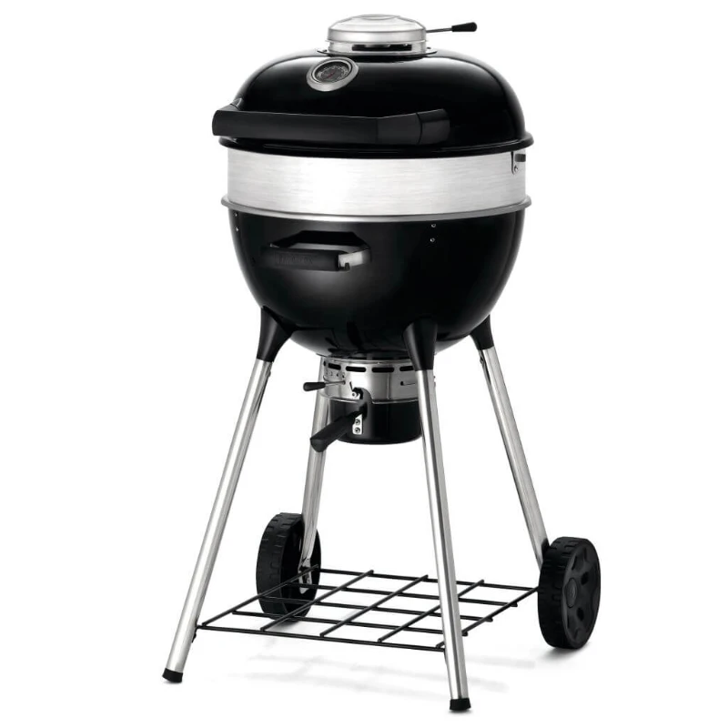 Napoleon PRO18 Holzkohle Kugelgrill seitlich | Napoleon PRO18 Holzkohle Kugelgrill Schwarz mit Thermometer