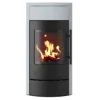 DROOFF Arola 2 Edition PremiumGrey | DROOFF Arola 2 Edition Kaminofen 6 kW mit Holzfachtür
