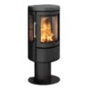 HWAM 2610c mit Säulenfuss Schwarz | HWAM 2610c Kaminofen 4,5 kW mit Säulenfuß und Autopilot