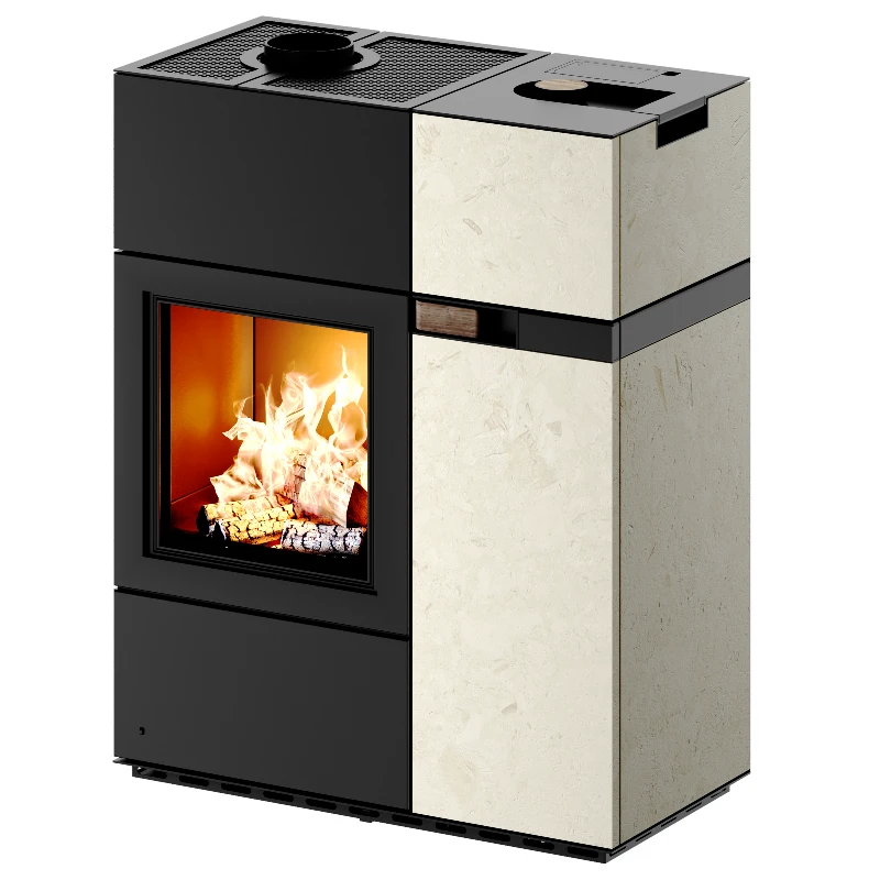 Austroflamm Quadra Duo Freisteller | Austroflamm Quadra Duo Hybridofen | Pellets & Scheitholz