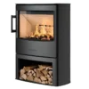 WIKING Maxi 4 offenes Holzfach | WIKING Maxi 4 Kaminofen 6,3 kW 🔥 luftgeführte Scheibenspülung