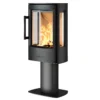 WIKING Miro 1+ mit Säulenfuß | WIKING Miro 1+ Kaminofen 4,9 kW 🔥 selbstschließende Tür